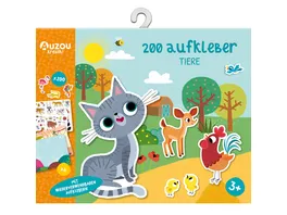 Huch Verlag Kreativ Set Aufkleber Tiere 200 Stk von AUZOU