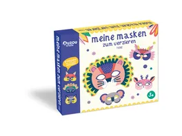 AUZOU Verlag Kreativ Set Meine Masken zum Verzieren Tiere