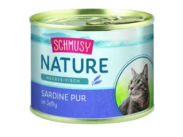 Schmusy Katzennassfutter Nature Meeres Fisch Sardine Pur