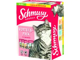 Schmusy Katzennassfutter Ragout in Jelly Multibox