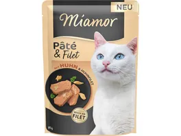 Miamor Katzennassfutter Pate Filet mit Huhn