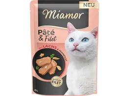 Miamor Katzennassfutter Pate Filet mit Lachs