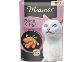 Miamor Katzennassfutter Pate Filet mit Ente