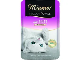 Miamor Katzennassfutter Ragout Royale mit Ente in Sauce