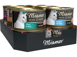 Miamor Katzennassfutter Feine Filets Multipack 12x100g
