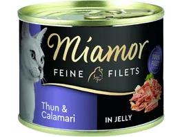 Miamor Katzennassfutter Feine Filets Thun Calamari in Jelly