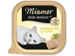 Miamor Katzennassfutter Milde Mahlzeit Gefluegel Pur Huhn