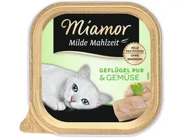 Miamor Katzennassfutter Milde Mahlzeit Gefluegel Pur Gemuese