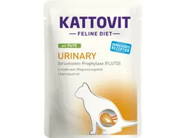 Kattovit Katzennassfutter Feline Diet Urinary mit Pute