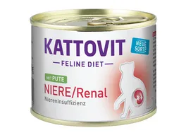 Kattovit Katzennassfutter Feline Diet Niere Renal mit Pute