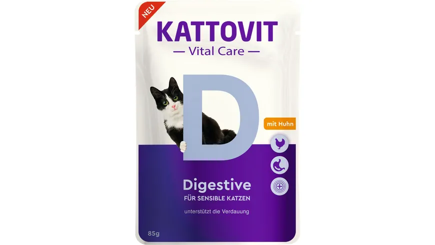 Kattovit Katzennassfutter Vital Care Digestive Mit Huhn Online