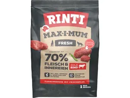 RINTI Hundetrockenfutter Maximum Rind