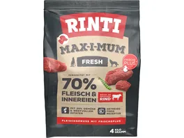 RINTI Hundetrockenfutter MAX I MUM Rind