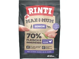 RINTI Hundetrockenfutter MAX I MUM Senior Huhn