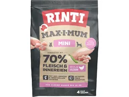 RINTI Hundetrockenfutter MAX I MUM Mini Adult Huhn