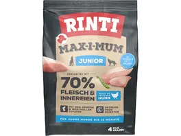 RINTI Hundetrockenfutter MAX I MUM Junior Huhn