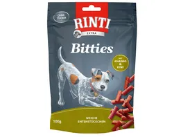 RINTI Hundesnack BITTIES Adult Ente mit Ananas Kiwi