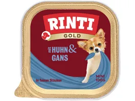 RINTI Hundenassfutter Gold Mini Huhn Gans