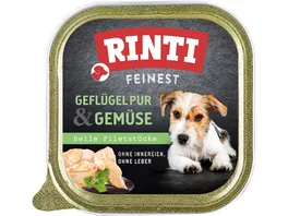 RINTI Hundenassfutter Feinest Gefluegel Pur Gemuese