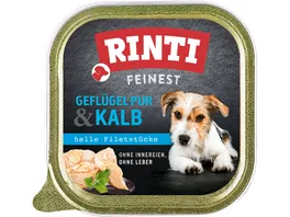 RINTI Hundenassfutter Feinest Gefluegel pur Kalb