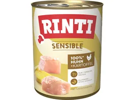 RINTI Hundenassfutter Sensible Huhn Kartoffel