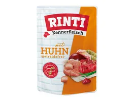 RINTI Hundenassfutter Kennerfleisch Huhn Pouch