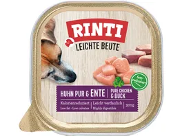 RINTI Hundenassfutter Leichte Beute Huhn Ente