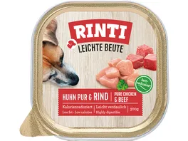 RINTI Hundenassfutter Leichte Beute Huhn Rind