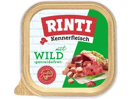 RINTI Hundenassfutter Kennerfleisch Wild