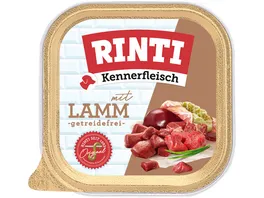 RINTI Hundenassfutter Kennerfleisch Lamm