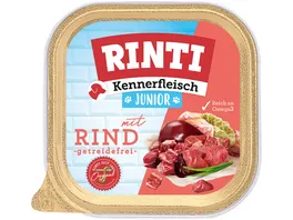 RINTI Hundenassfutter Kennerfleisch Junior Rind