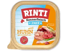 RINTI Hundenassfutter Kennerfleisch Junior Huhn