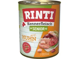 RINTI Hundenassfutter Kennerfleisch Senior Huhn