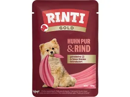 RINTI Hundenassfutter Gold Huhn Pur Rind