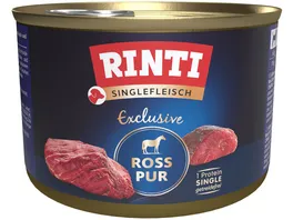 RINTI Hundenassfutter Singlefleisch Exclusive Ross Pur