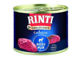 RINTI Hundenassfutter Singlefleisch Exclusive Ross Pur