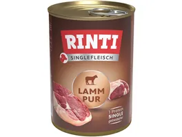 RINTI Hundenassfutter Singlefleisch Lamm Pur