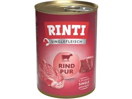 RINTI Hundenassfutter Singlefleisch Rind Pur