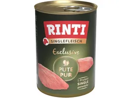 RINTI Hundenassfutter Singlefleisch Exclusive Pute