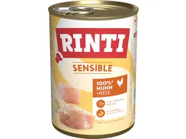 RINTI Hundenassfutter Sensible Huhn Reis