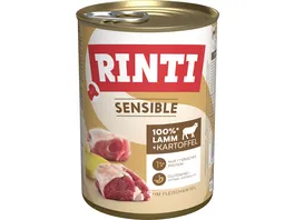 RINTI Hundenassfutter Sensible Lamm Kartoffel