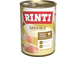 RINTI Hundenassfutter Sensible Huhn Kartoffel