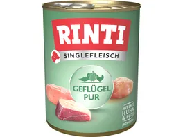 RINTI Hundenassfutter Singlefleisch Exclusive Gefluegel Pur