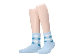 MOVE UP Damen Kuschelsocken Herzen