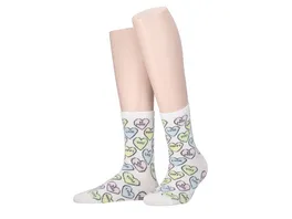 MOVE UP Damen Socken bunte Herzen