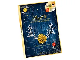 Lindt Mueller Gutschein Adventskalender blau