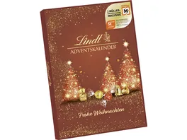 Lindt Mueller Gutschein Adventskalender rot