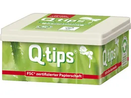 Q tips Bio Pflegestaebchen Wuerfelbox 160 Stueck