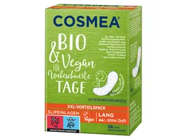 Cosmea BIO Slipeinlagen VEGAN Lang ohne Duft 38 Stueck XXL Vorteilspack