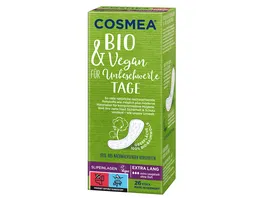 Cosmea BIO Slipeinlagen VEGAN Extra Lang ohne Duft 26 Stueck